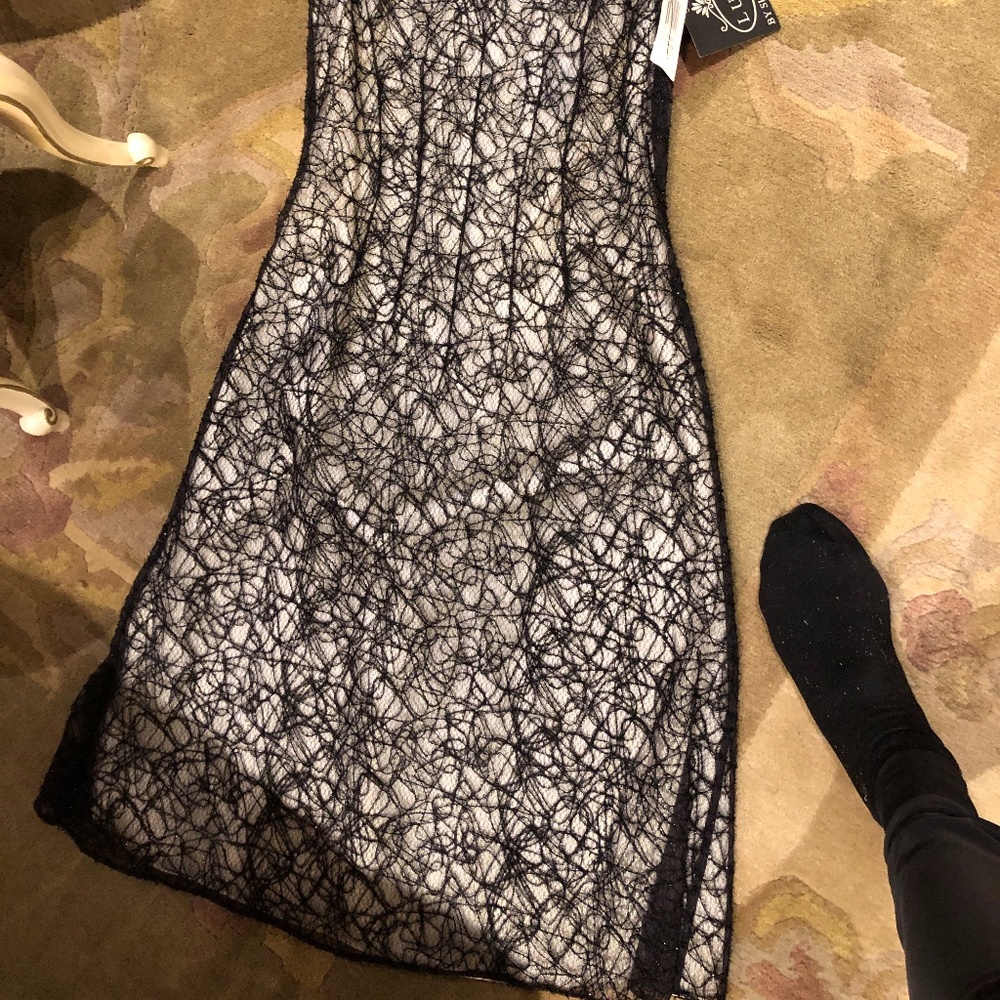 Luxe by Sheila Yen black dress